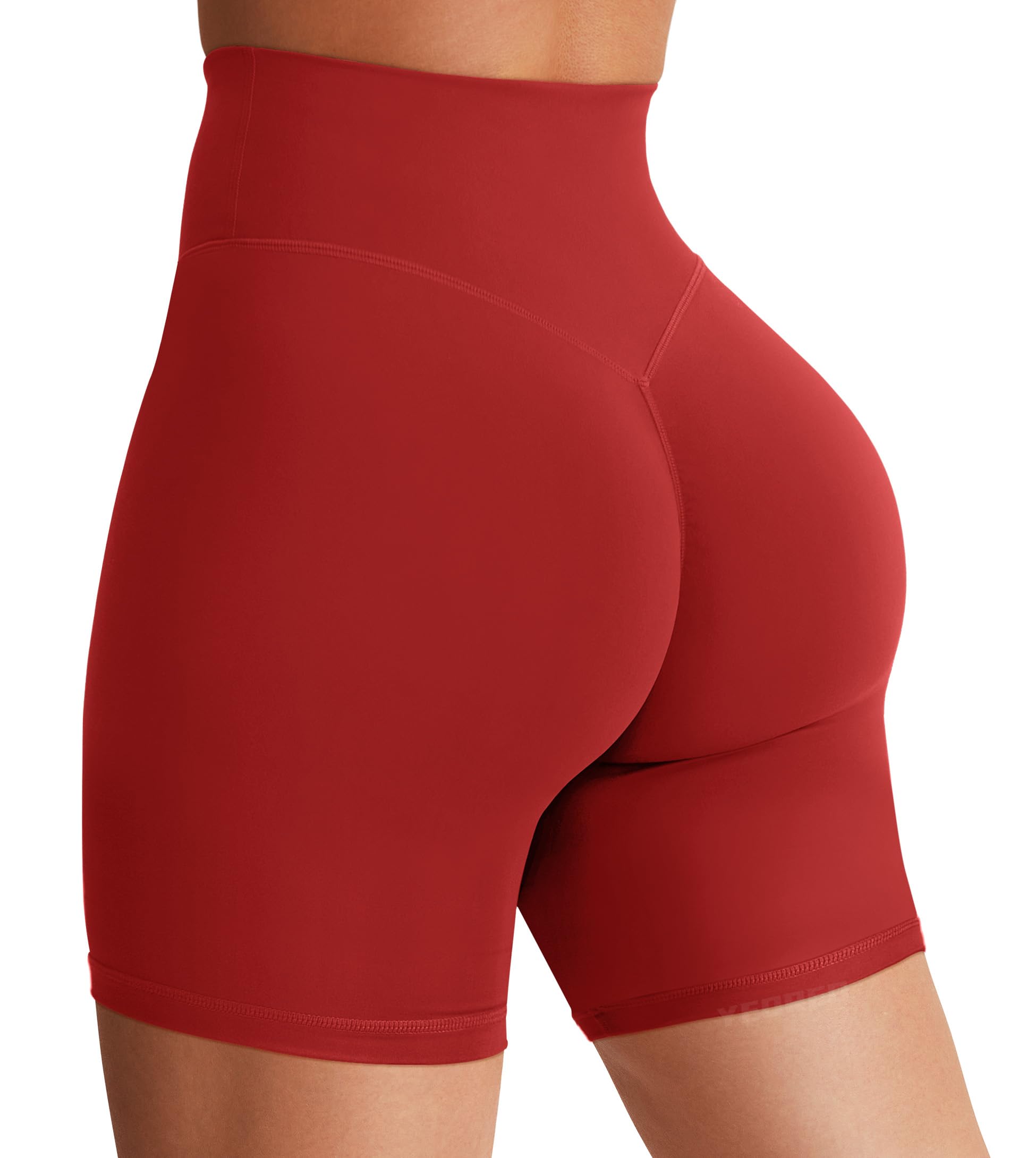 YEOREO Women's Biker Shorts 3.6" /4.5" / 6" Workout Gym Shorts Craze High Waist Tummy Control Hidden Scrunch Running Yoga