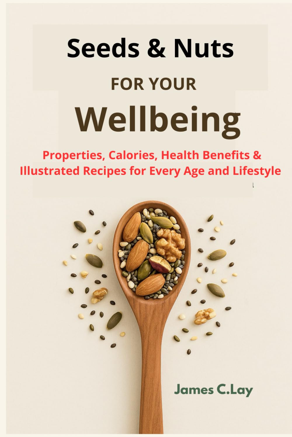 Seeds & Nuts for your WellBeing: Properties, Calories, Health Benefits & Illustrated Recipes for Every Age and Lifestyle
