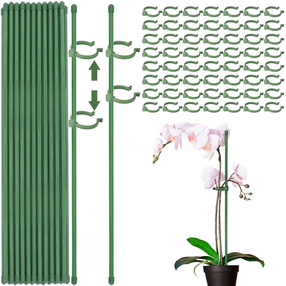 Kit 90 Pezzi Supporti Per Piante - Bastoncini Orchidee Con Moschettoni E Tubi Estensibili - Foto 5