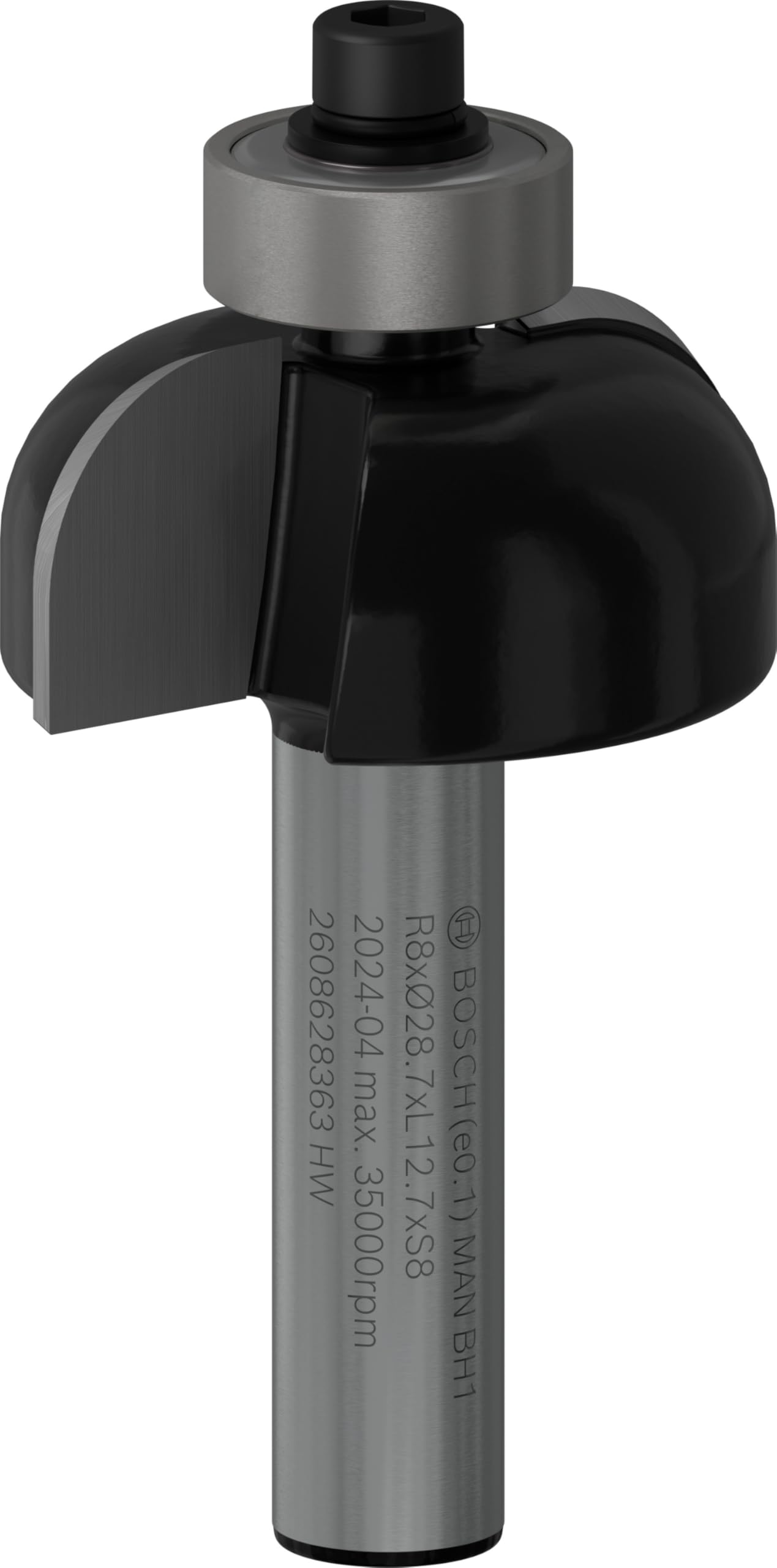 Bosch aksesuarı 2608628363 oyuklu freze Ç 8 mm, R1 8 mm, D 28,7 mm, L 13 mm, G 54 mm