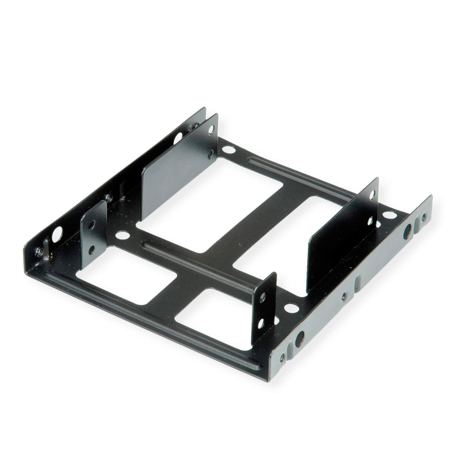 ROLINE HDD/SSD Mounting Adapter 3.5 Inch Frame for 2x 2.5 Inch HDD/SSD, Metal, Black