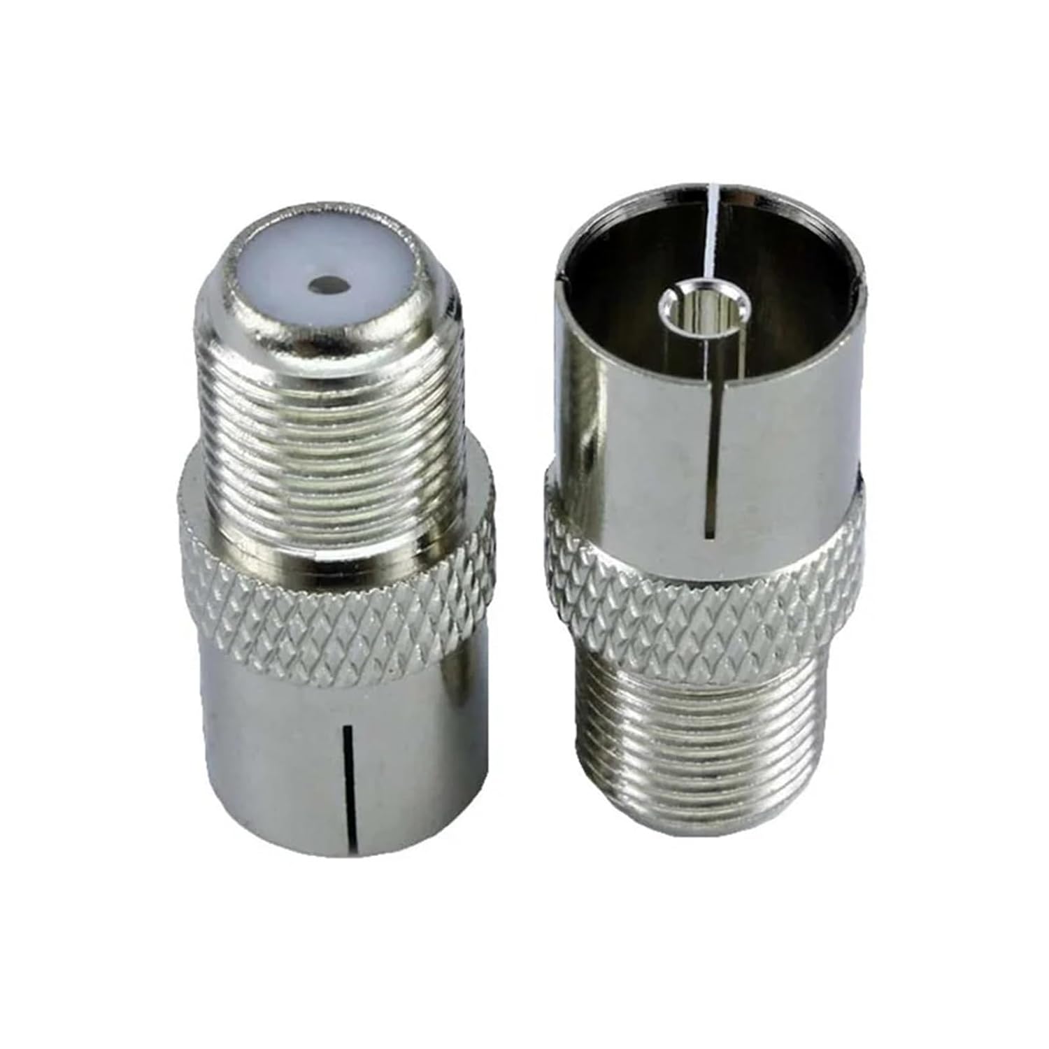 Two F-Type to TV IEC 90-Degree coaxial Cables(No2)