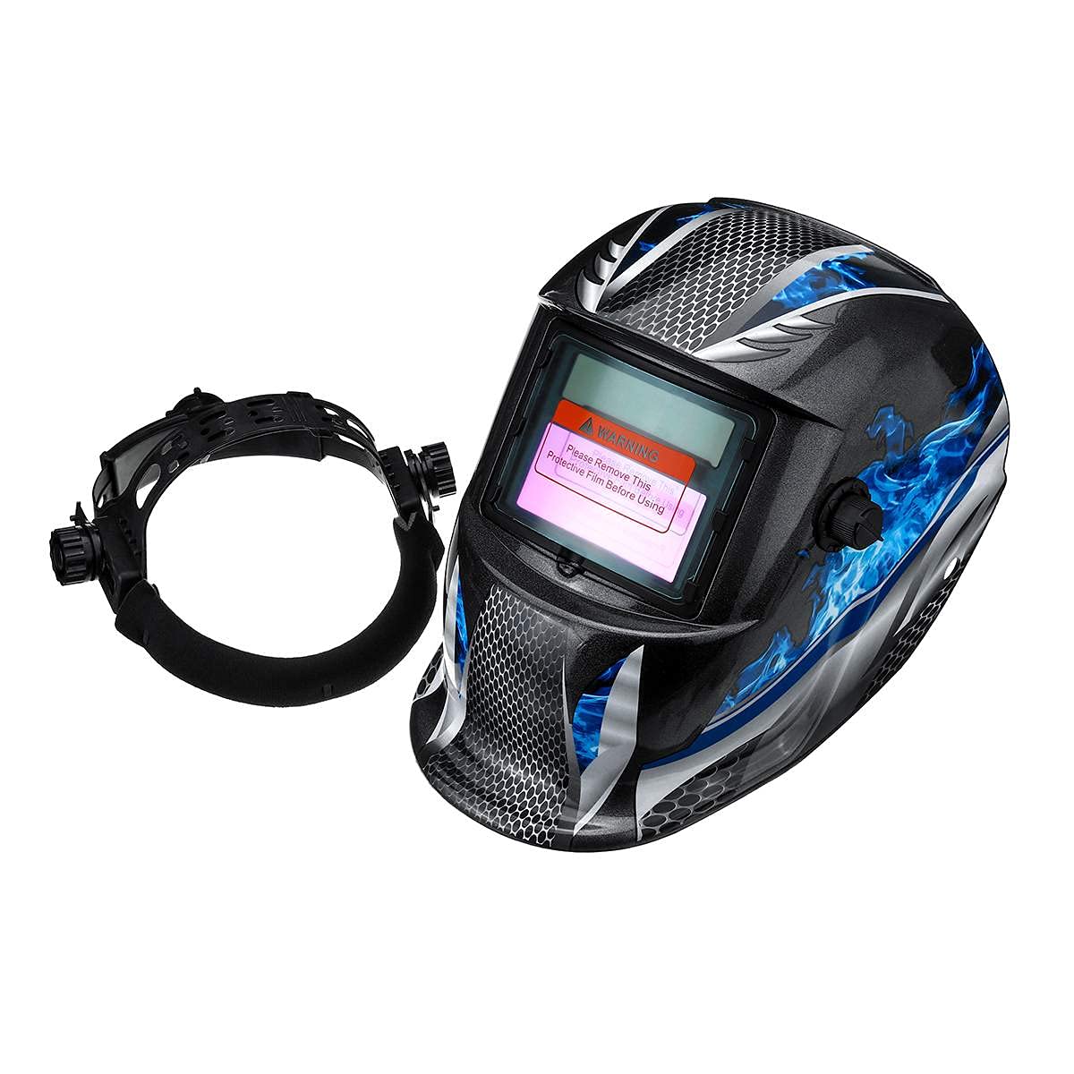 Mascara de Soldar,Careta Soldar Solar auto oscureciendo rango ajustable Sensor de arco Soldadura eléctrica Máscara soldadura del casco Lente para la máquina(Type 4)