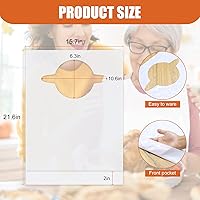 Vista 2 de Nonley Disposable Bibs 3050100 Pack -Disposable Adults Bibs for Elderly Women and Senior Men Eating