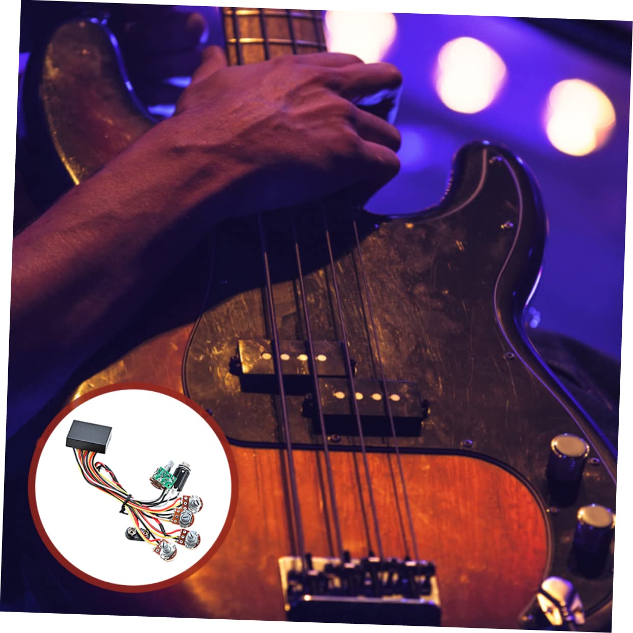 SHOWERORO Bass Circuit Preamp Für Bassgitarre Modifikation Langlebig Und Installieren Perfektes Zubehör Für Musiker Und Gitarristen