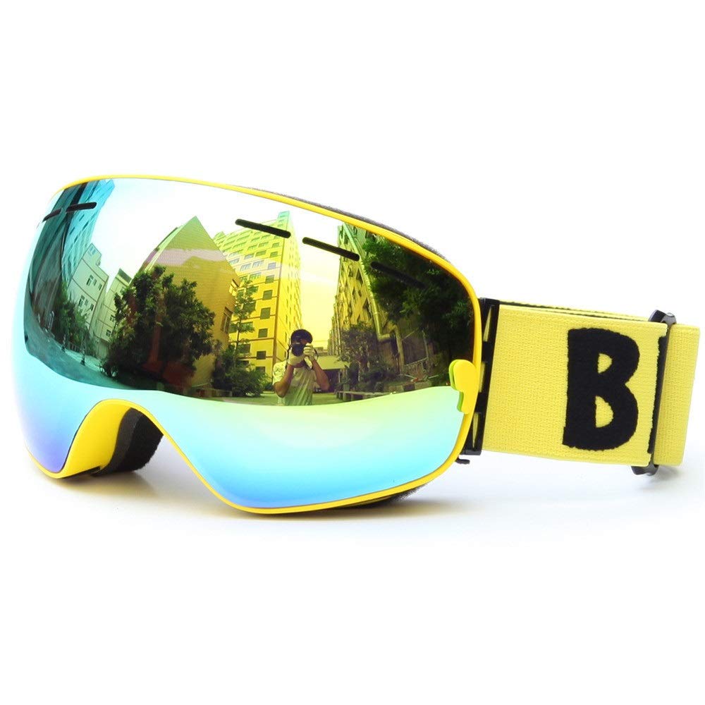 Occhiali da Sci Lenti Occhiali da Neve Protezione UV Occhiali da Snowboard Sci Snowboard Occhiali sopra Gli Occhiali per Uomo Donna Giovani Snowboard Jet Snow