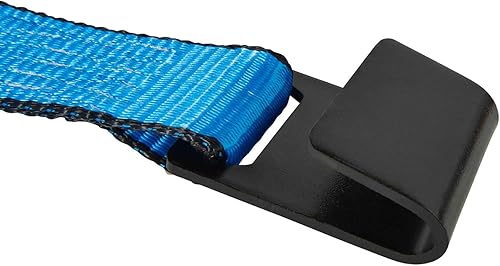 Vista 34 de Mytee Products Paquete de 20 correas de trinquete de 2 pulgadas x 30 pies con gancho plano, WLL 3,333 amarre de remolque, rojo para plataforma