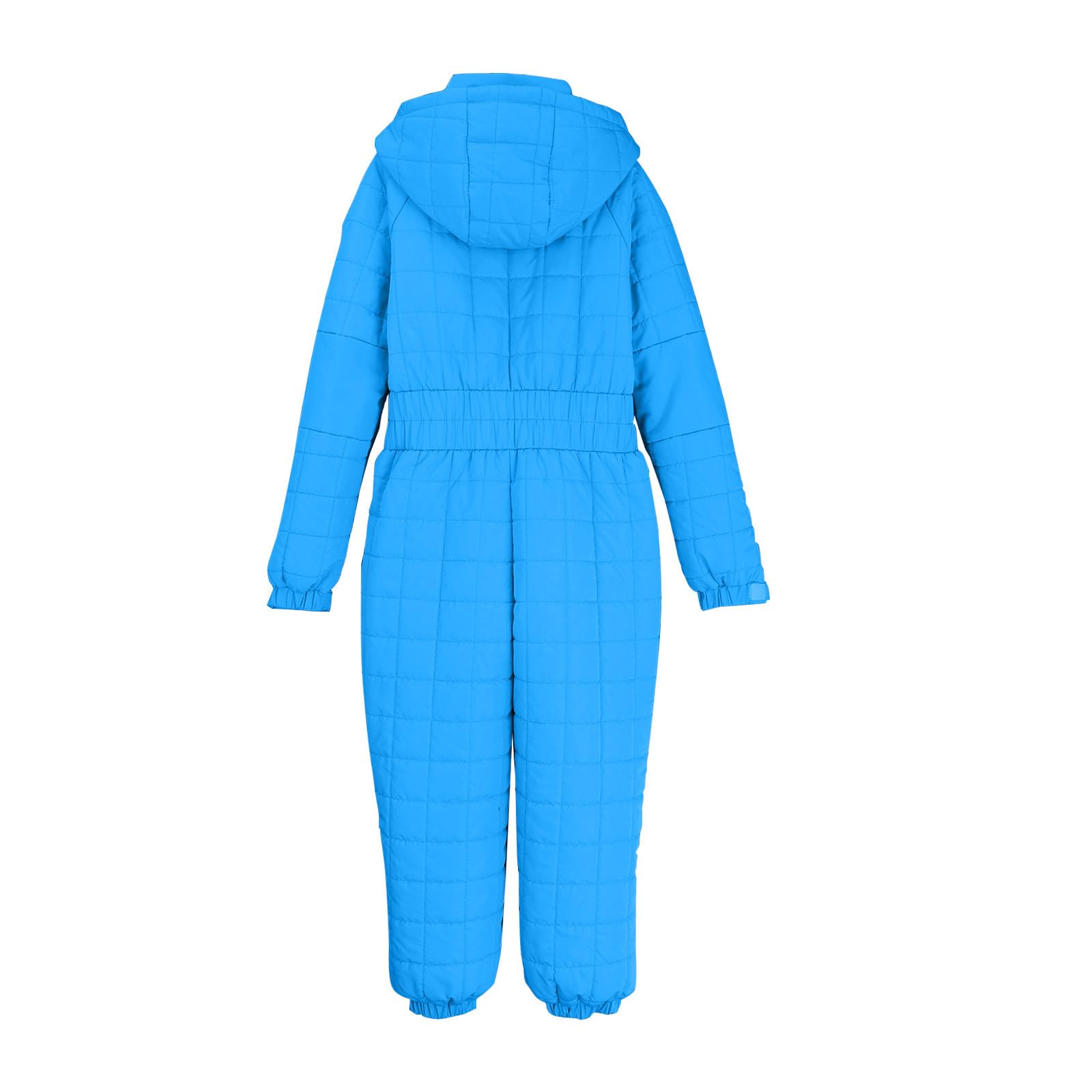 Tuta da neve calda per bambini, impermeabile, invernale, antivento, foderata in pile, con cerniera centrale, polsini per mani e piedi, viaggi all'aperto, sport sulla neve, per ragazzi e