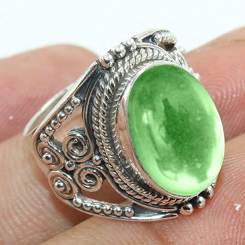 Miniatura 8 de Fine Sterling Silver Ring For Womens Black Onyx Ring Sterling Silver Engagement Ring Bezel Set Gemstone Ring