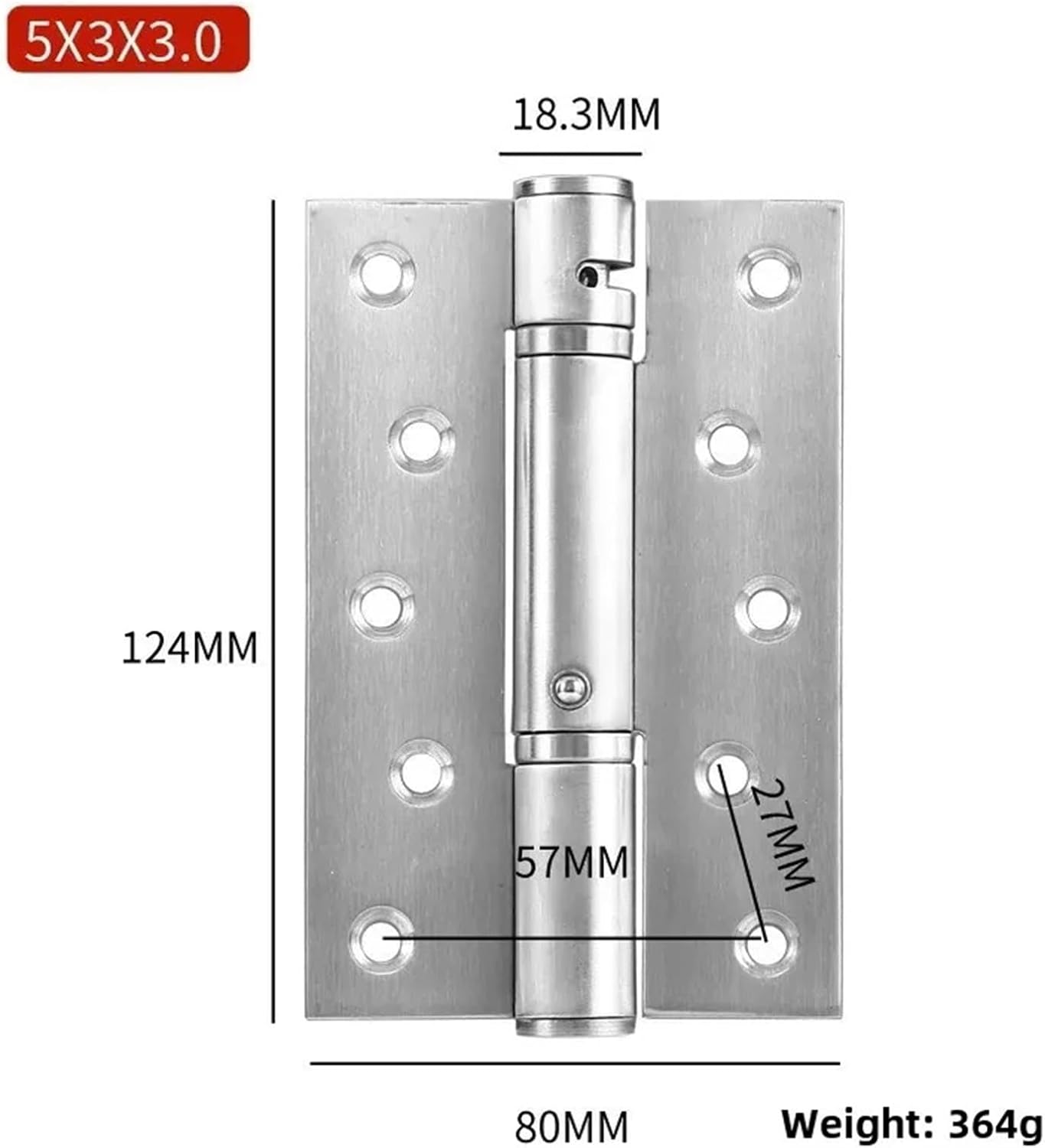 1pc Stainless Steel Sliding Door Hydraulic Buffer 90 Degree Positioning Damping Spring Automatic Open Close Door Hinge(Black 4-inch 1 Buffer)