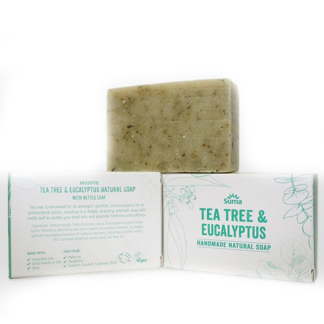 Suma Handmade Soaps | Tea Tree & Eucalyptus | 6 x 95g