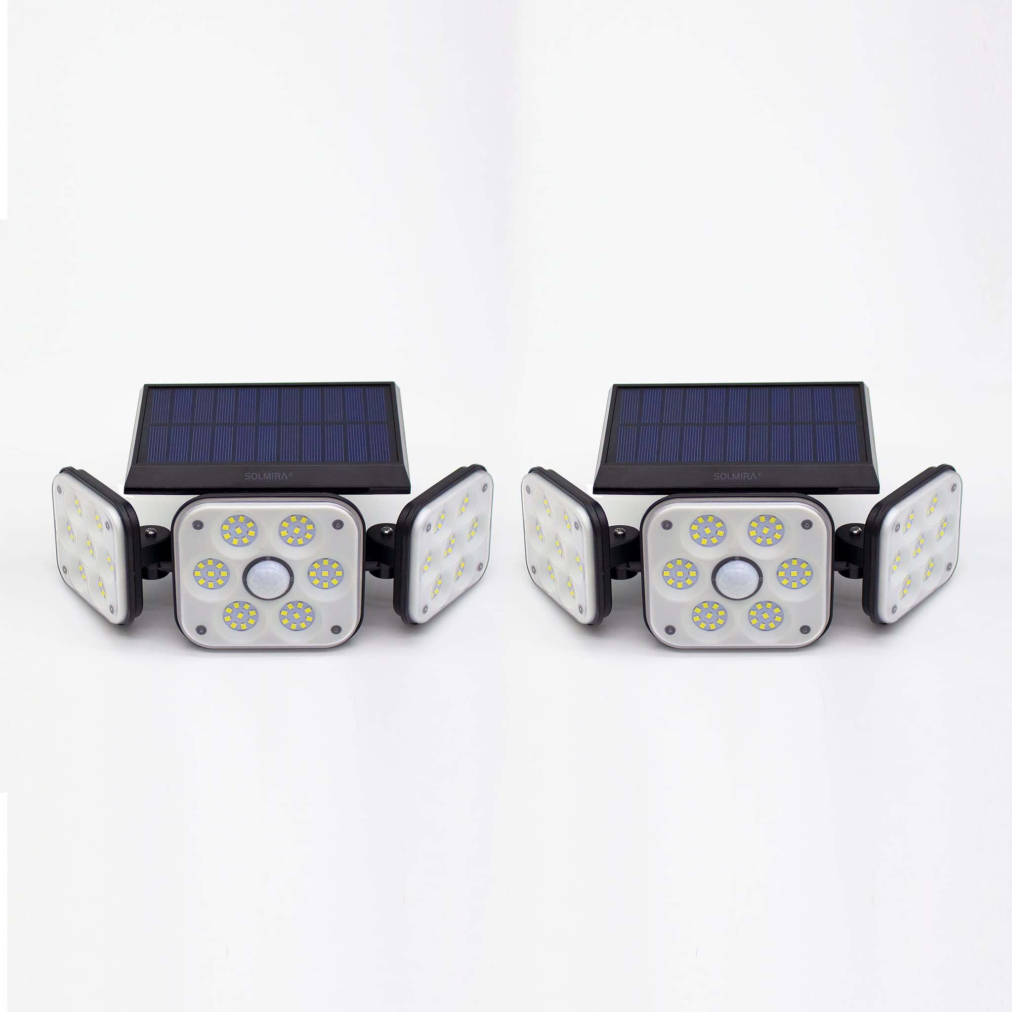 Solarny świetlny LED na Zewnątrz ścienne, 2 Liczba, 138 LED, Oświetlenie 270º, 3 Tryby, CE i RoHS Certyfikat