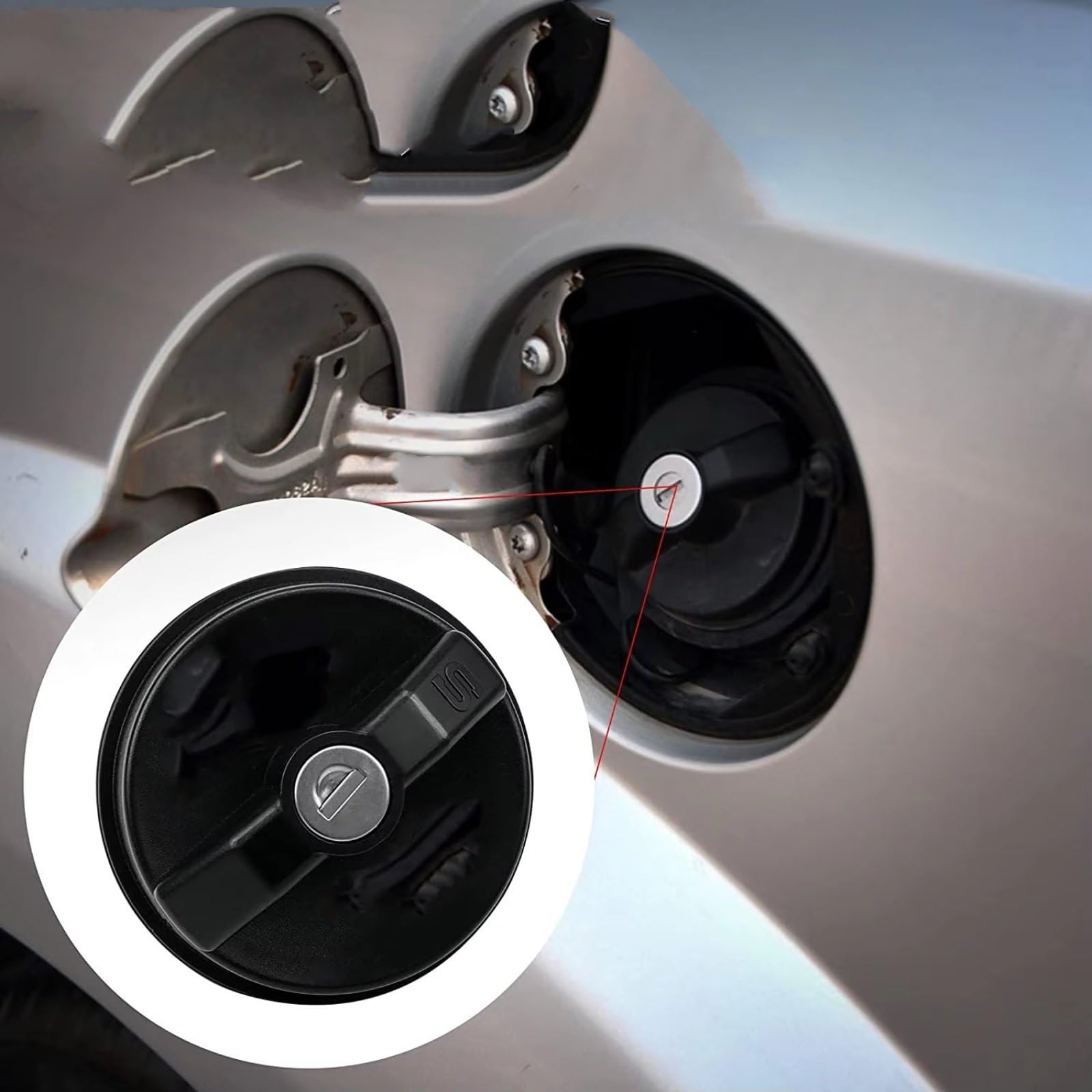 Tapón Combustible Coche Compatible Con Chrysler Para Pt Para Cruiser 2003 2004 2005 2006 2007 2008 2009 2010 Para Aspen 2007 2008 2009 1 Pieza Tapa Del Tanque De Combustible 20968135