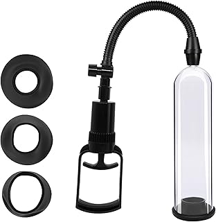 Men's Vacuum Pump, Manual Operation Enlargement Pump Increase Pump Men Air Vacuum Enhanced Growth Pump Pen Cup Stable Professional Set Solid Vacuum Pump Home Performance Pump