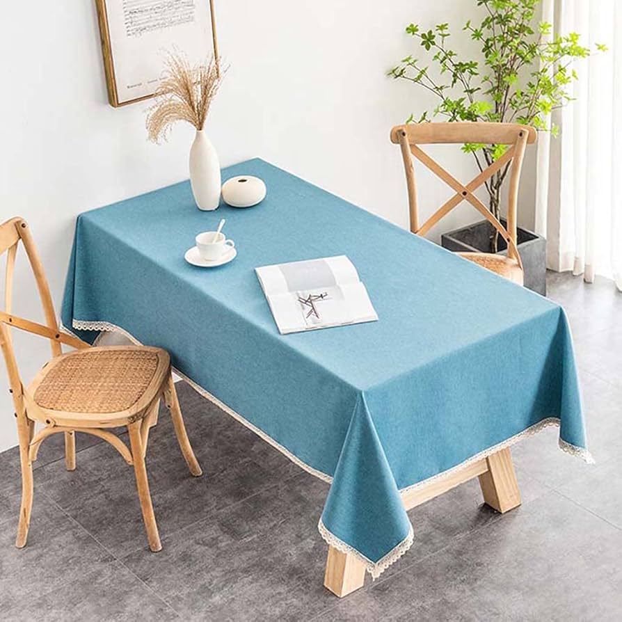 Amazon｜撥水 テーブルクロス テーブルマット オレンジ レース