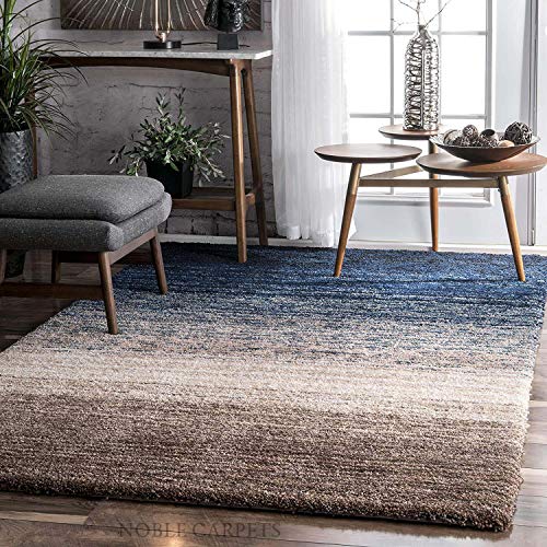 Image of Urban Modern Decor Features 4x6 Feet Modern Soft Shaggy Carpet Thick, Fluffy & 2 inch Pile Shag Rug for Your Kids Room, Bedroom & Livingroom(4x6 feet, Blue Mix)
