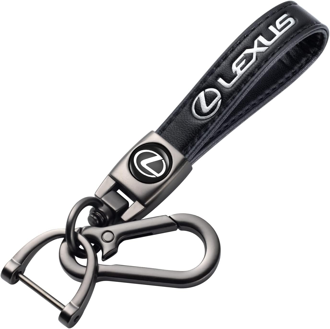 for Lexus Keychain, Car Keychains Suitable for Lexus GS NX RX GX RC ES UX LX LS, Key Chain Keyring with Logo With Unisex Car Accessories,Family Present Brown
