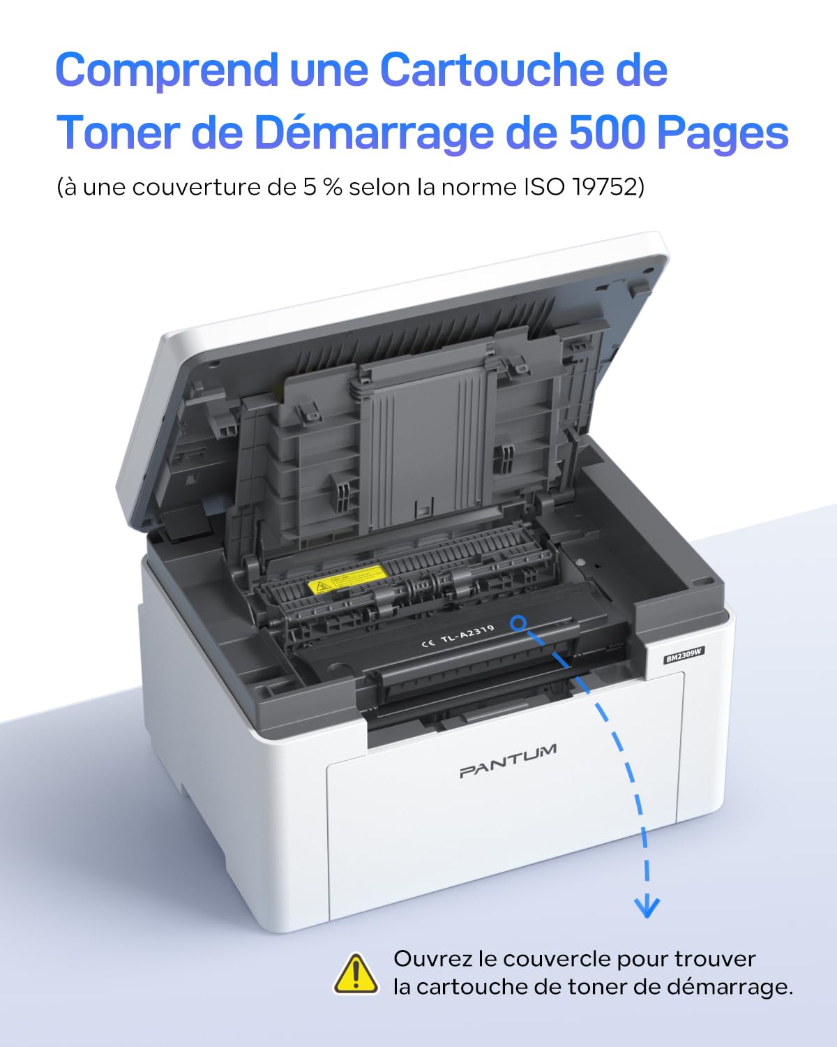 PANTUM BM2309W (include cartuccia toner originale iniziale da 500 pagine) e TL-A2319 cartuccia toner originale da 1000 pagine in combinazione