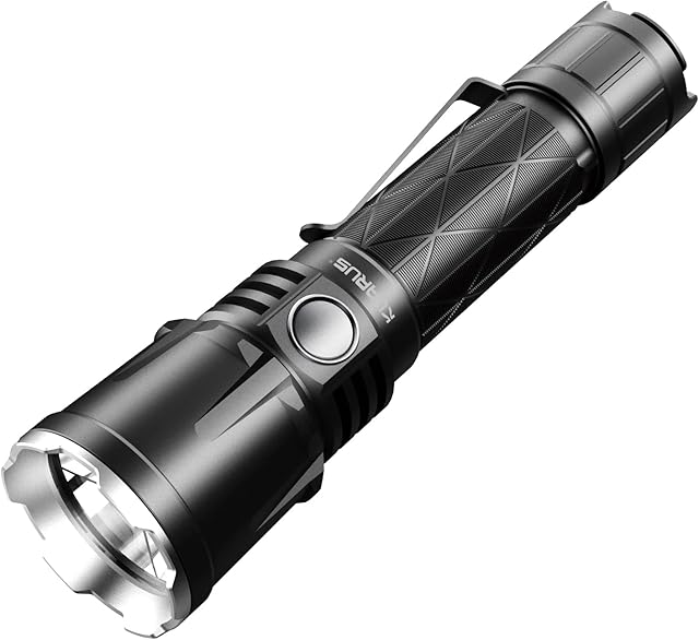 Klarus XT21X 4000 Lumen Rechargeable Torch, 316Metres Beam Distance Powerful Tactical Torch, IPX8 Waterproof Flashlight, 5000mAh Battery Torch for Law Enforcement, Outdoor Activities