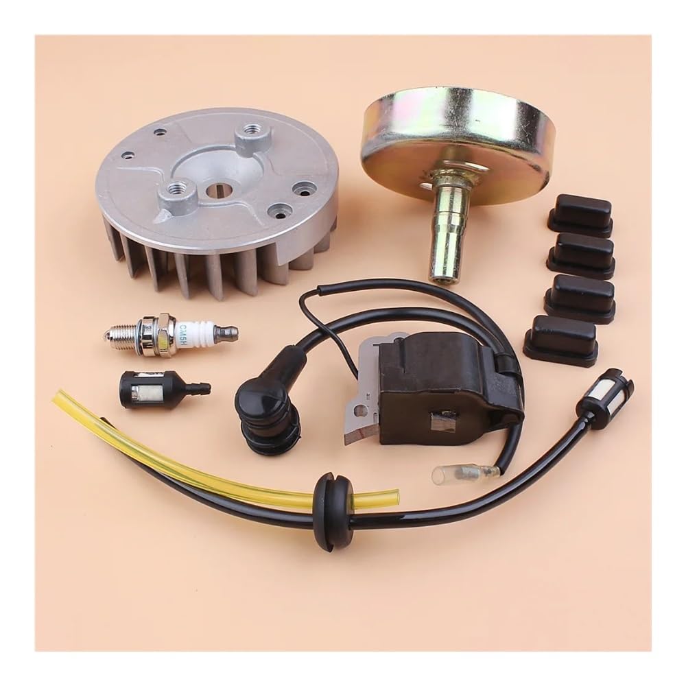 Kit de Tambor de Embrague 9T, Bobina de Encendido de Volante Compatible con H- GX35 GX 35 35CC, Motor de Gasolina pequeño de 4 Tiempos, repuestos for desbrozadora Reemplazo de repuestos