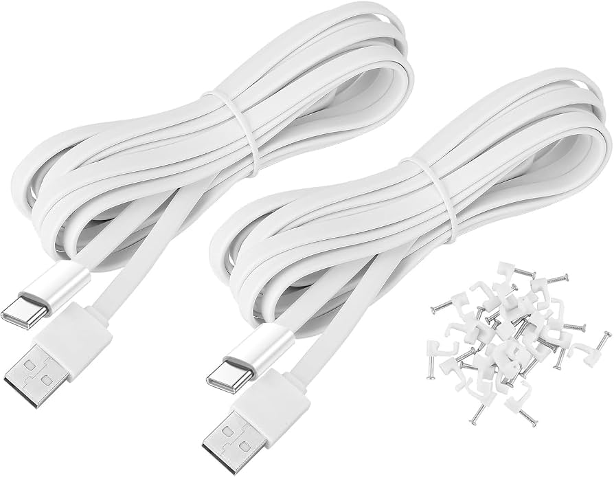 Amazon.com : 2Pack 20FT Type C Extension Cable for CCTV Security