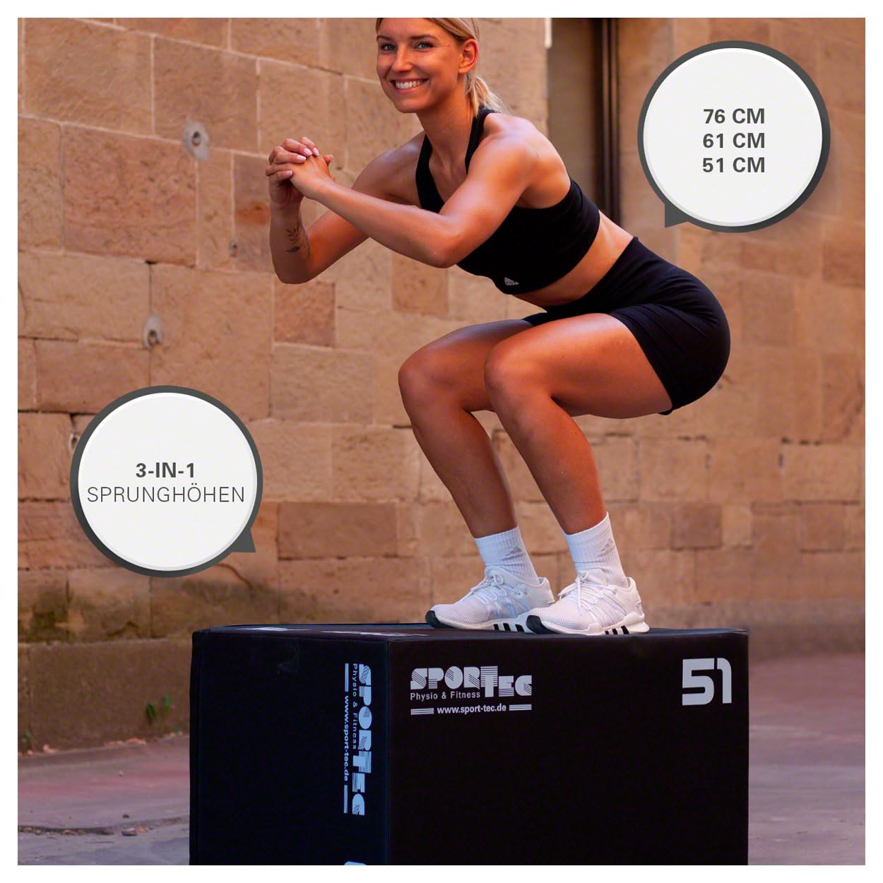 Sport-Tec Sprungtrainer 3-in-1 Soft Plyo Box