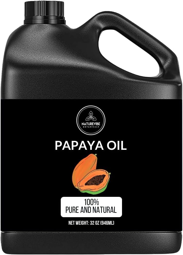 Naturevibe Botanicals Papaya Oil 32 Ounces | 100% Pure and Natural | Great for Skin Care and Hair Care