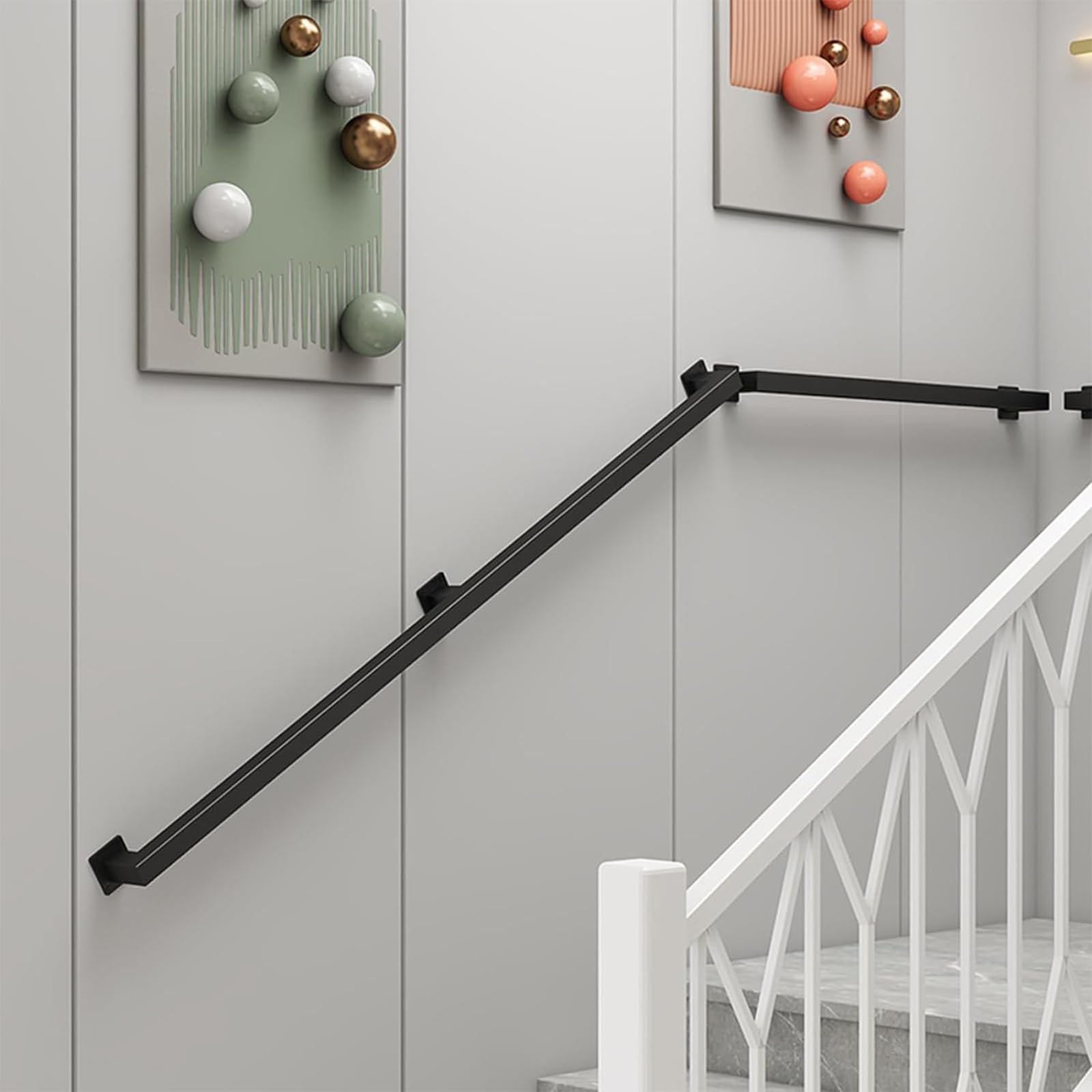 360cm Handlauf Treppengeländer Komplettset für Innen und Aussen