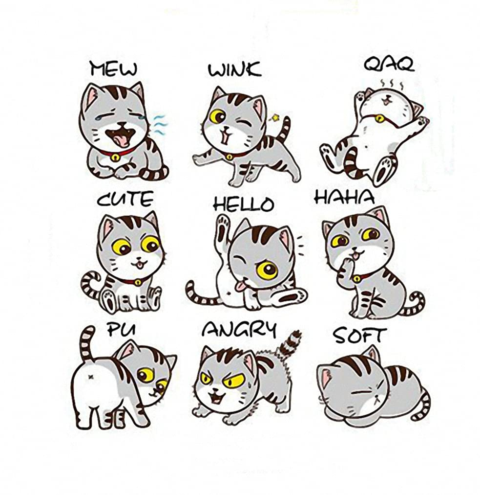 CLMQ CLMZ Cat Xpress Wall Sticker