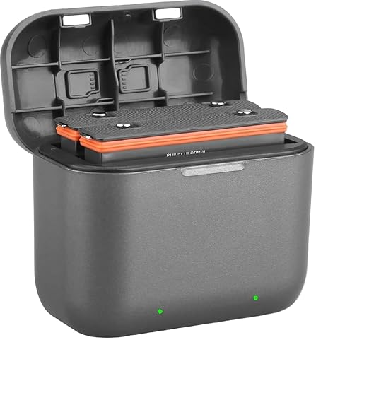 ZODUCT Fast Battery Charger Hub Box for Insta 360 One X3 Action Camera Accessories, Portable 2 Channel Battery Charger Storage Station with SD Card Slots (Charger Hub Only)