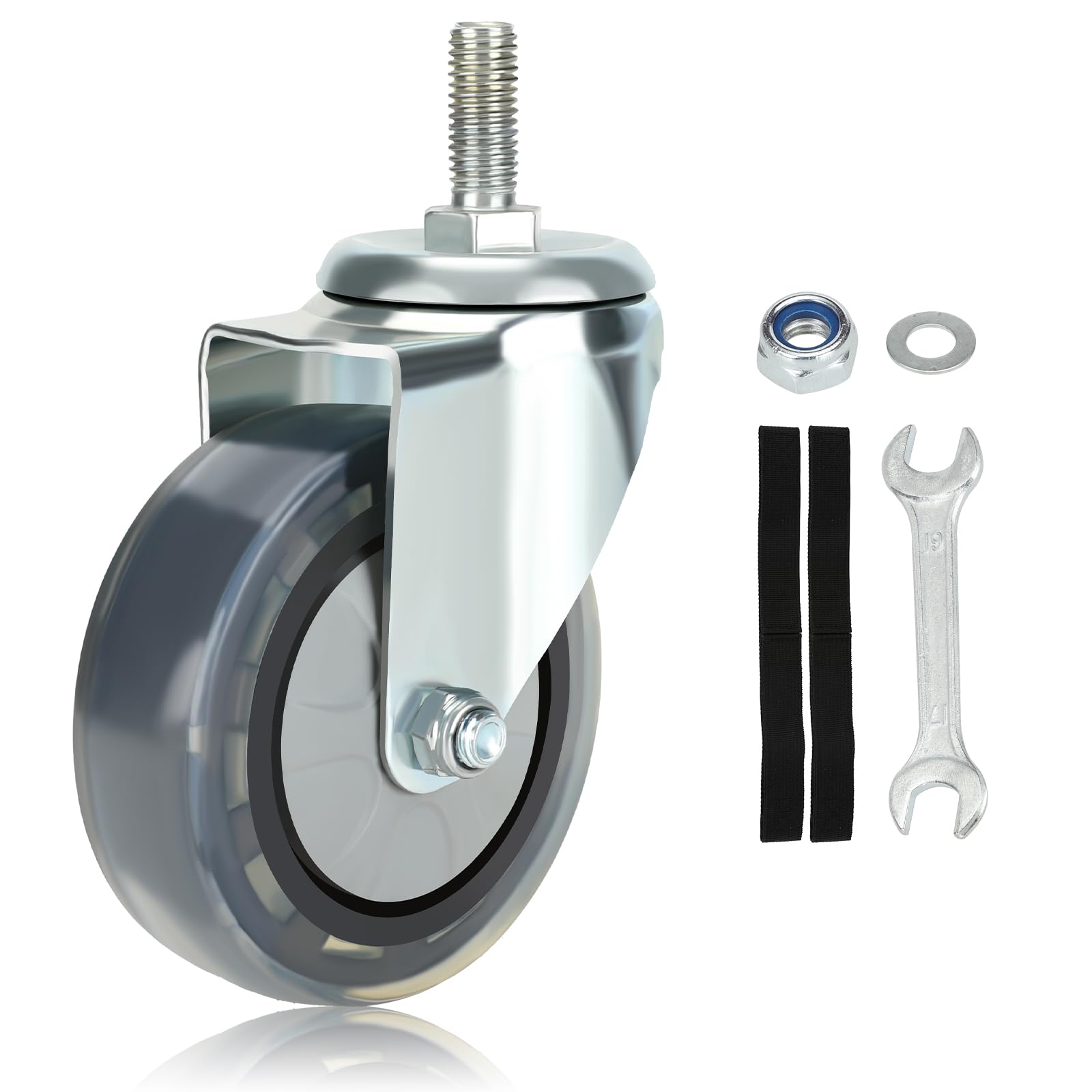 Front Quiet Rubber Wheel Replacement For Hoverboard Seat