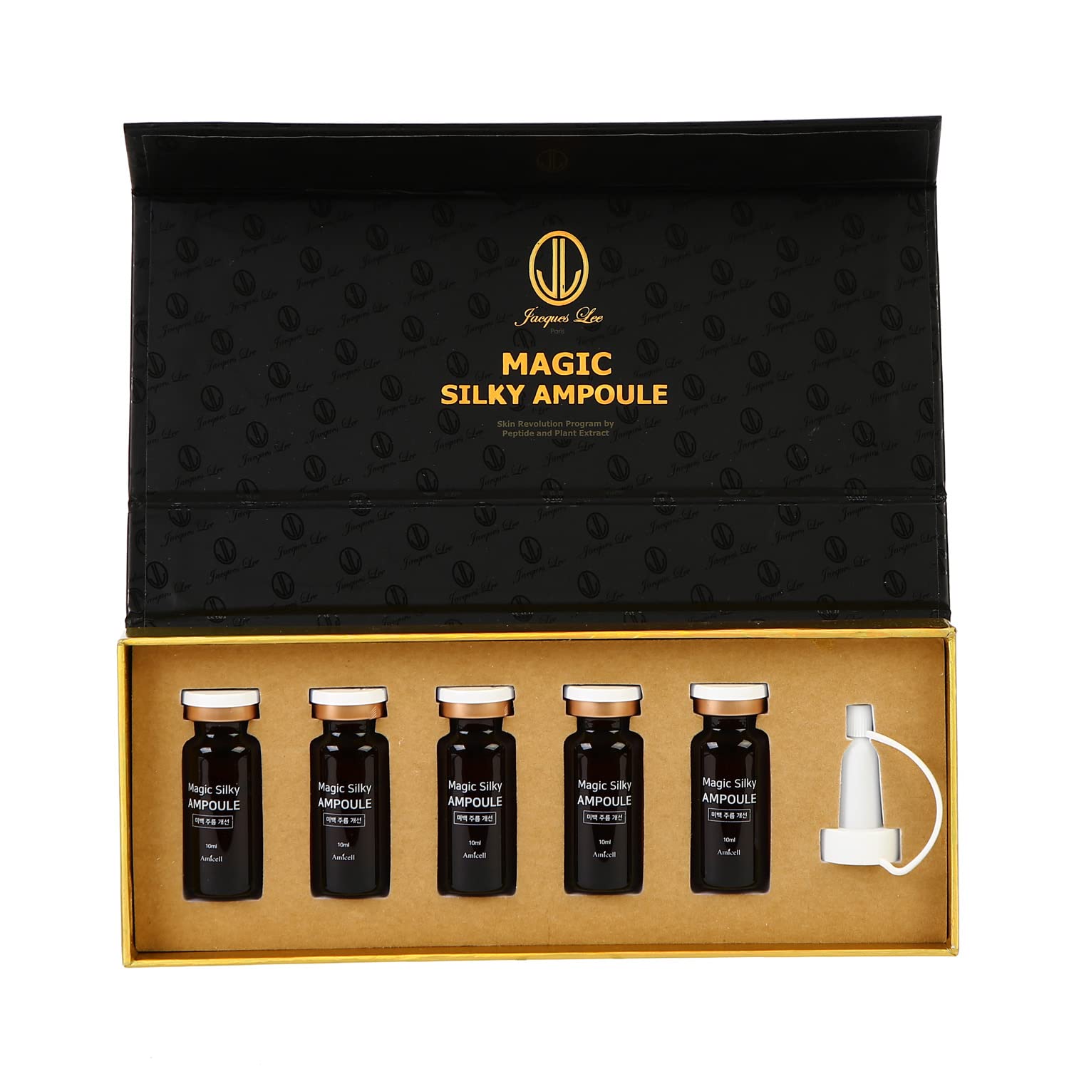 Amicell Magic Silky Ampoule Set, Advanced Skincare Serum Set - Achieve Smooth, Radiant, and Elastic Skin (1.69 fl.oz)