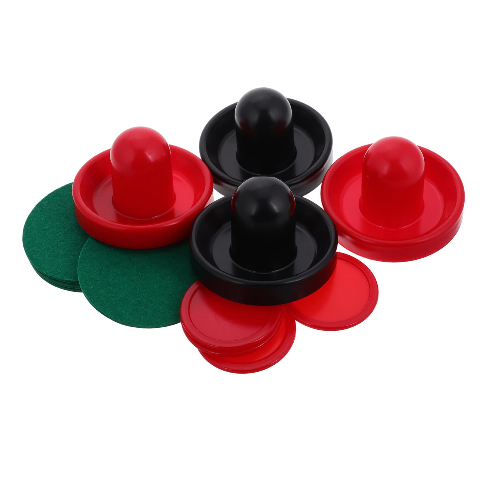 NAMOARLY Complete Tabletop Hockey Set Red Air Hockey and Perfect for Boys and Girls and Adults