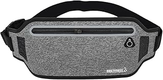 Pochete Esportiva Slim BRN FITNESS – Lycra Impermeável, Corrida, Ciclismo, Trilha, Viagem, Doleira, Porta Documentos, Leve e Discreta, Alça Ajustável 40cm