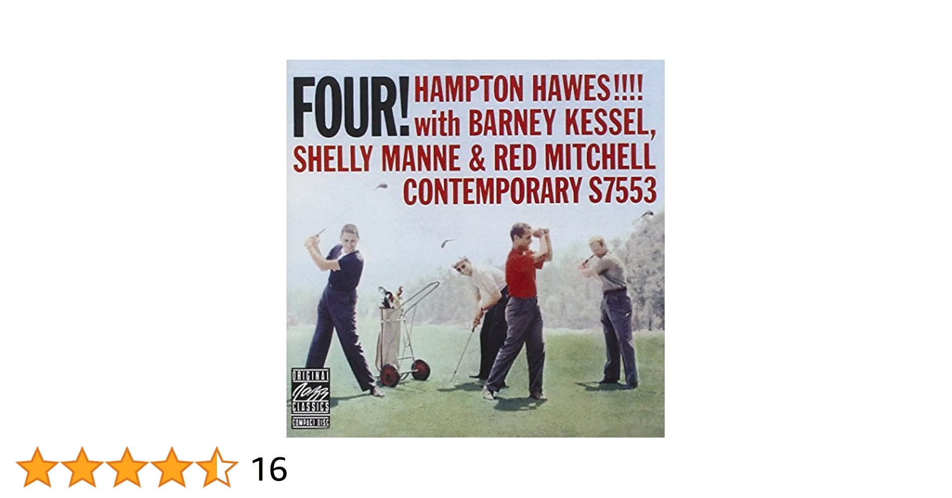 HAMPTON HAWES FOUR! ジャズLP USオリジナル Hampton Hawes – Four! – Vinyl (LP, Reissue, Stereo), 1984