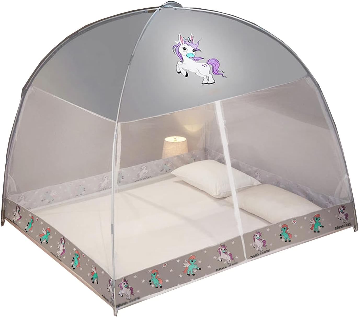VOIV Pop-Up Mosquito， Sleep in Peace with Easy Mosquito Net to Install and Clean Fully Enclosed Mosquito net (Size : 150x200x145cm)