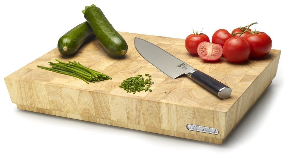 Houten snijplank en hakblok van massief hout | Luméra Maison