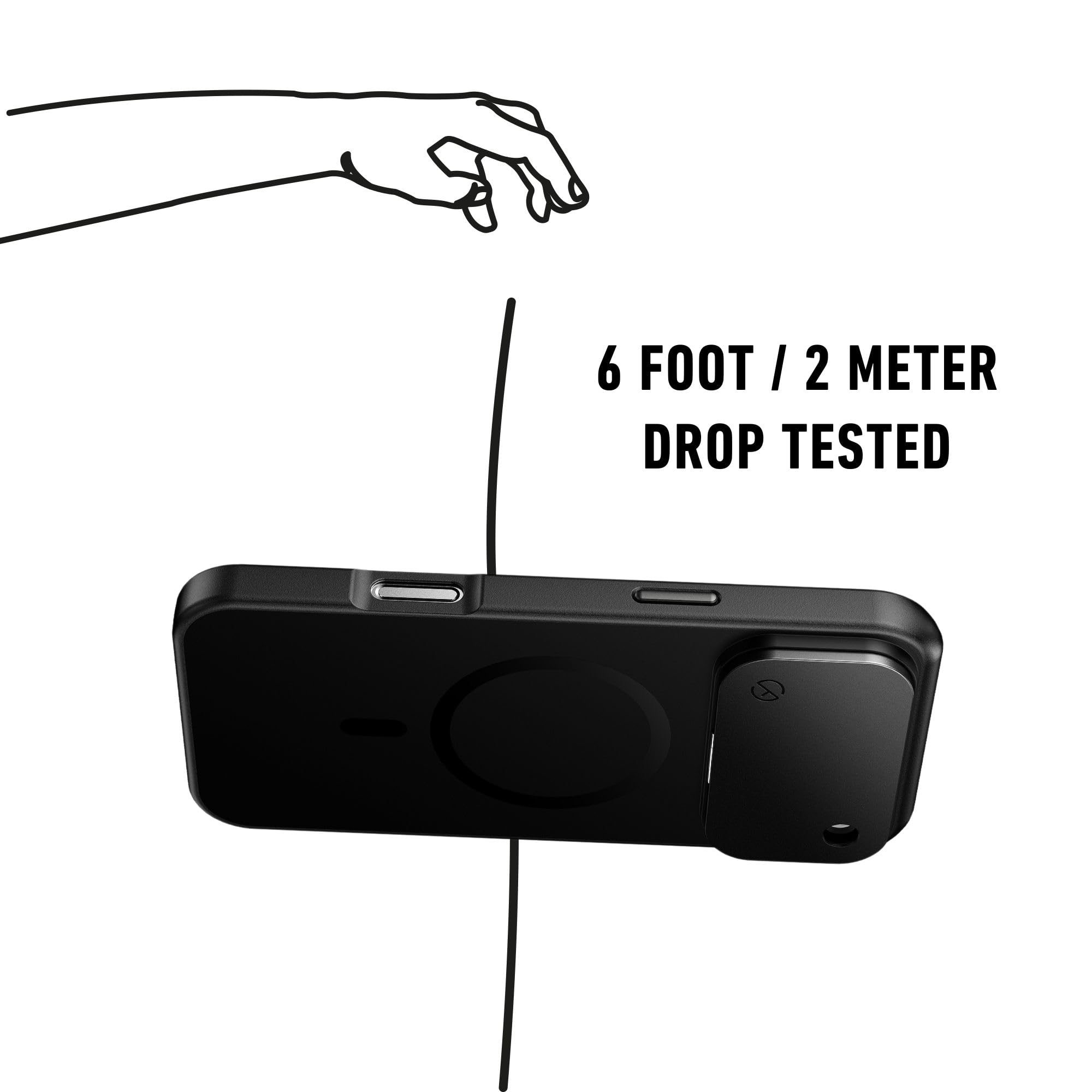 Etui na telefon iPhone 17 Pro, osłona przedniego i tylnego aparatu, etui MagSafe do iPhone'a z ochroną obiektywu, blokada aparatu dla prywatności i bezpieczeństwa, smukłe, odporne na wstrząsy