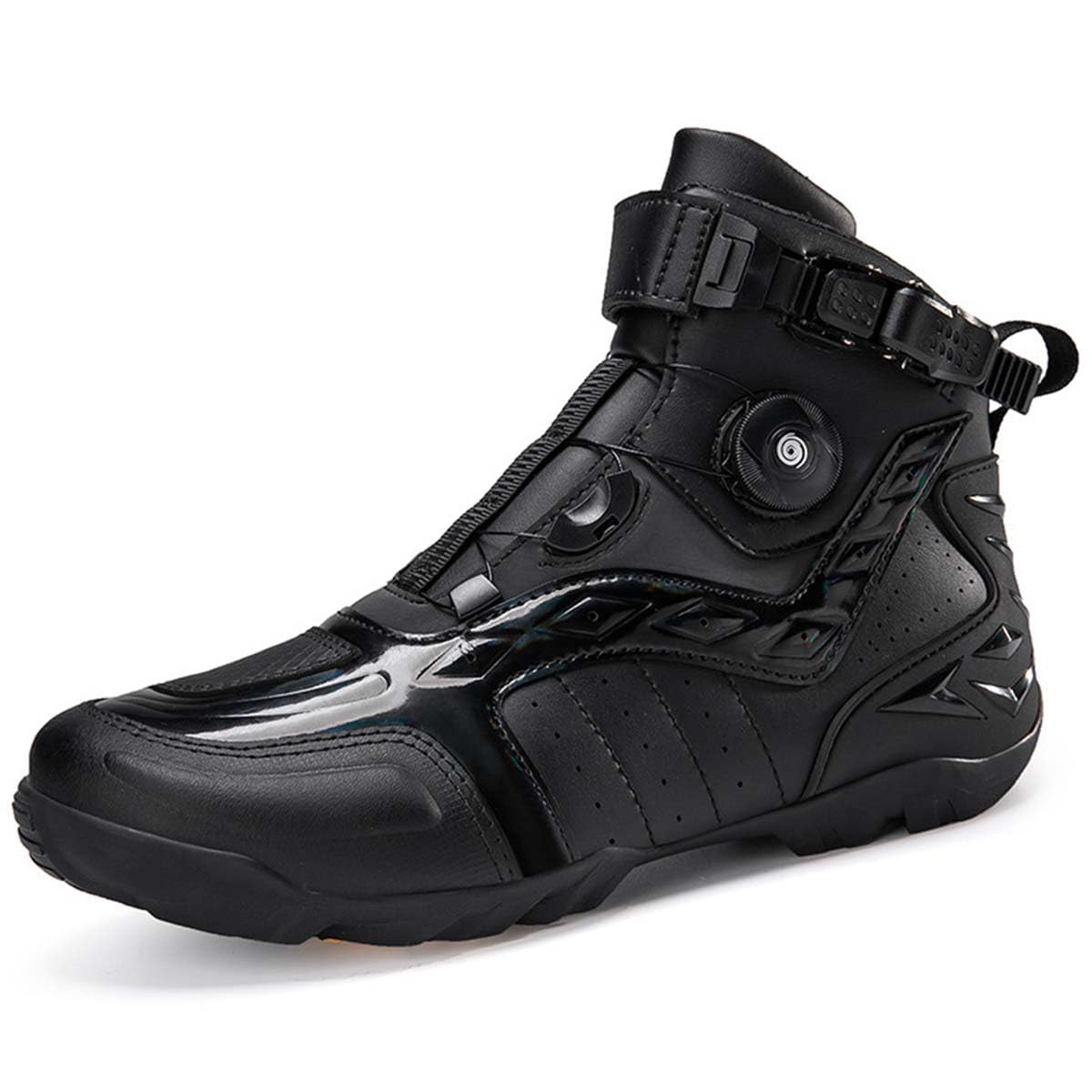 Scarpe da Moto in Pelle da Uomo Stivali da Moto Touring
