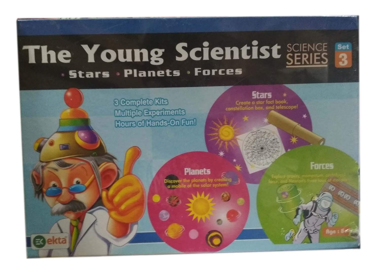 Ekta The Young Scientist Series 3 Set Part Science Kit Stars, Planets, Forces Learn Science The Easy Way Out (B00MNDD3M4) Amazon Price History, Amazon Price Tracker
