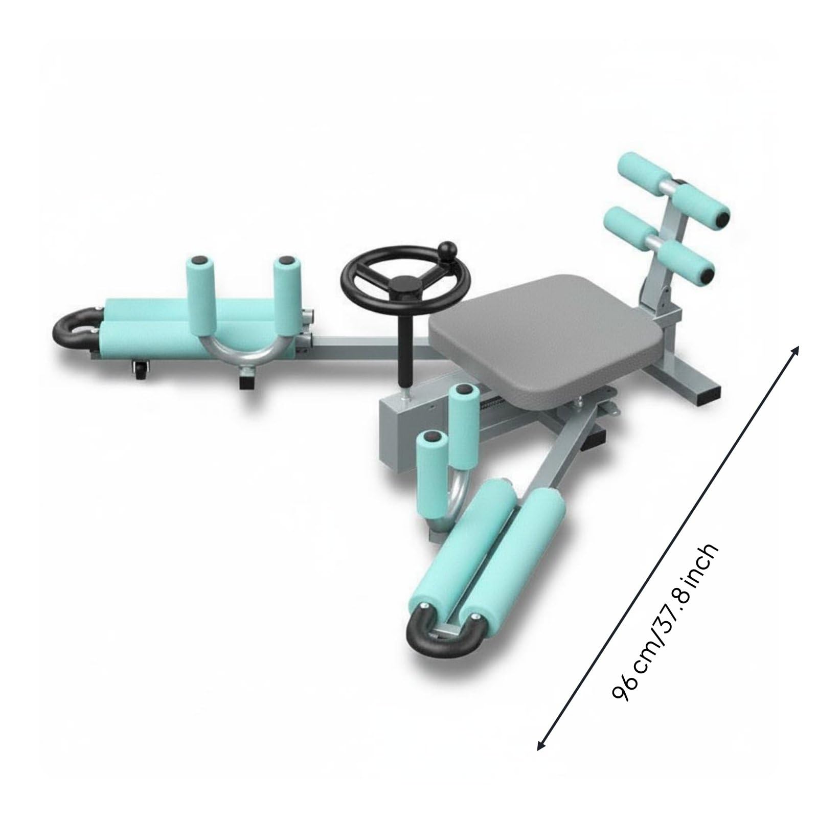 Flexibility Attrezzo per Spaccate Allenatore per Flessibilità Macchina per Stretching Estensore Gambe Regolabile in Acciaio con Punti Imbottiti con