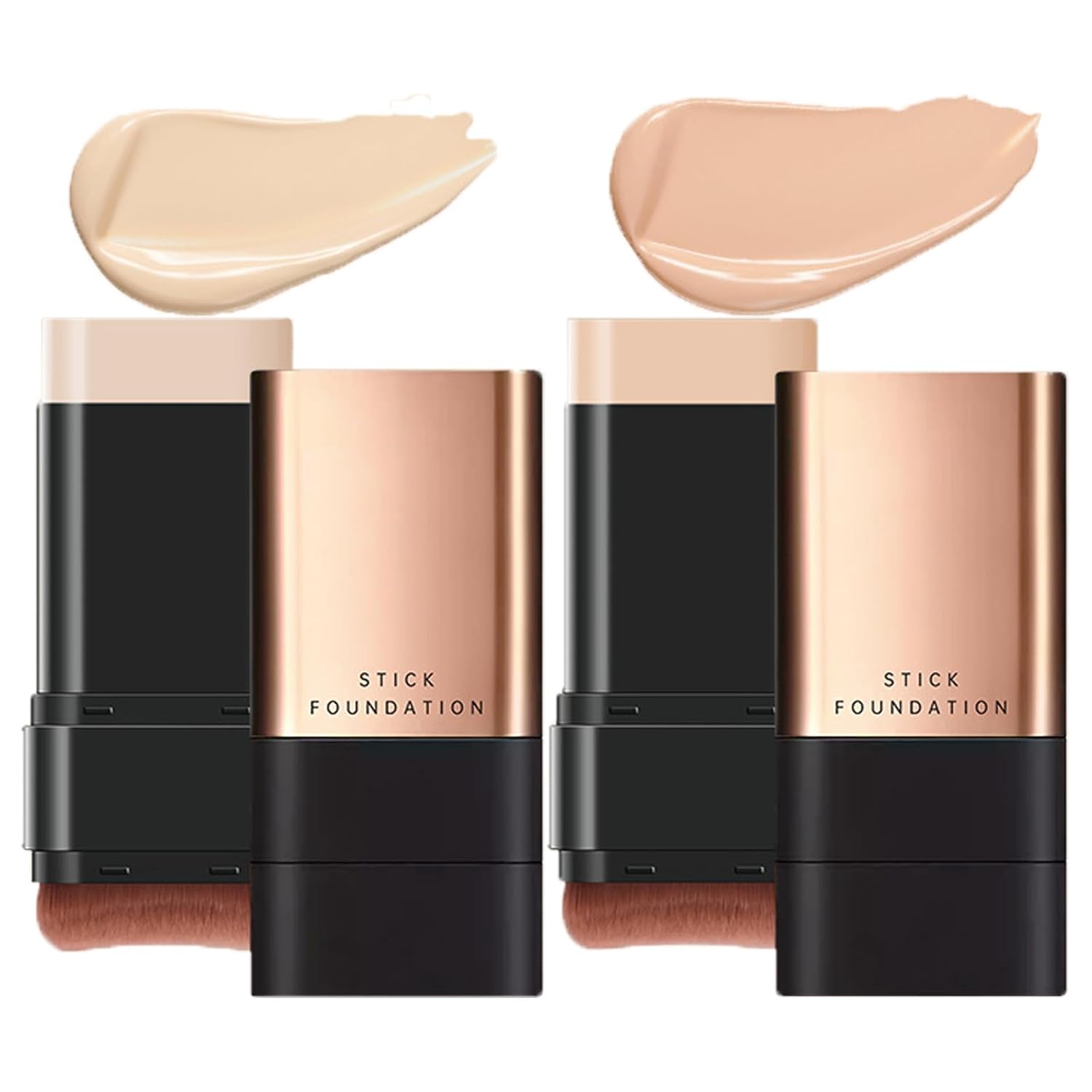 2 In 1- Luxury Anti-Wrinkle Foundation Stick, Korea Flawless Eraser Foundation Stick With Brush, Contour Stick Foundation Face Stick, Makeup Eraser Korean Foundation Stick (Brilliant White + Natural) 2 In 1- Luxury Anti-Wrinkle Foundation Stick, Korea Flawless Eraser Foundation Stick With Brush, Contour Stick Foundation Face Stick, Makeup Eraser Korean Foundation Stick (Brilliant White + Natural)