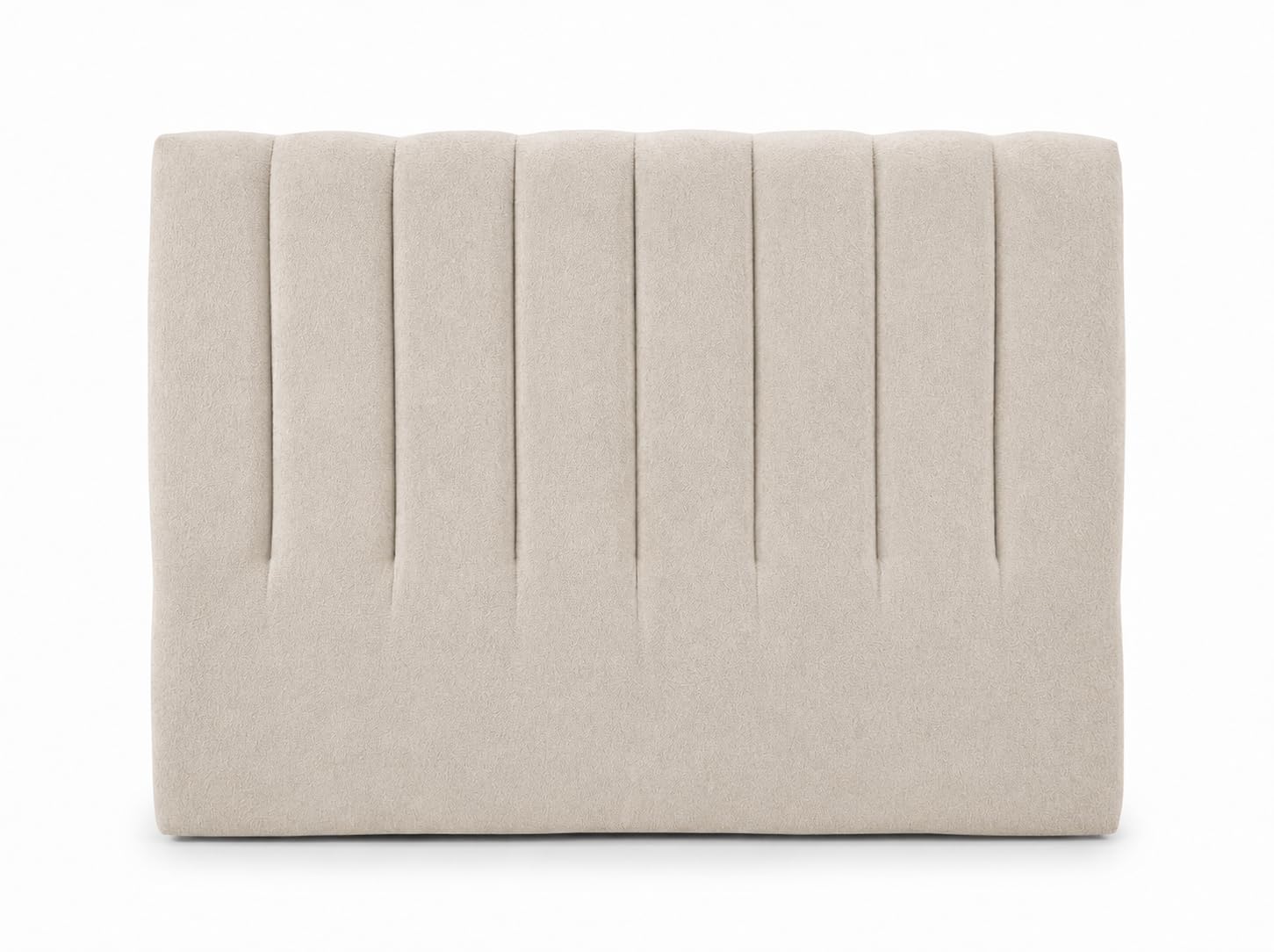 Siesta & Co Cabecero de Cama 160 cm Tapizado Dante, Espuma de Alta Densidad de 10 cm, Tejido Lavable, Montaje en Pared o Uso sin Instalación, Fabricado en España, Color Beige