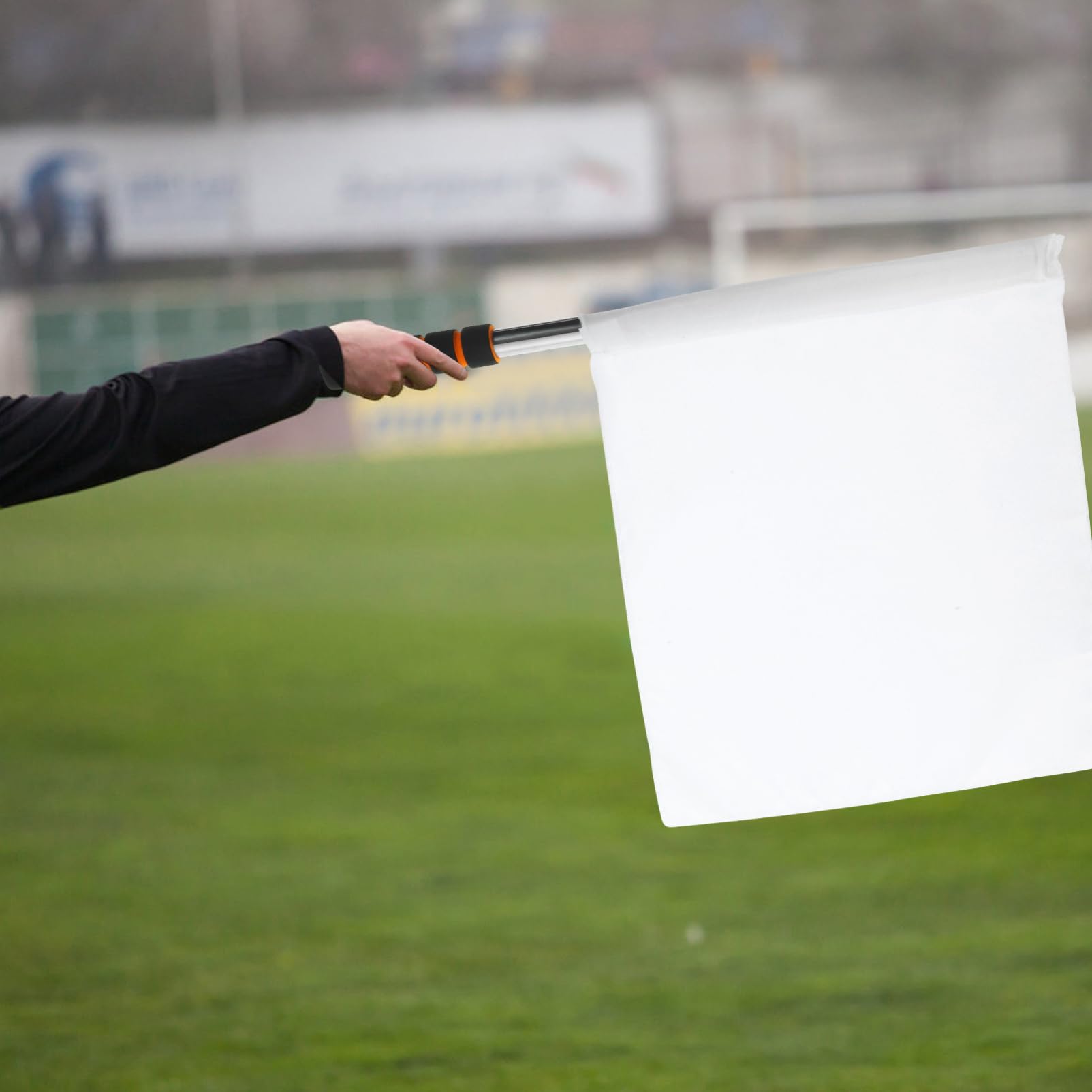 ibasenice Bandiere e Metallo Inossidabile in Poliestere Alta Leggero Kit 10 Visibilità Segnalazione per Giudice Calcio Partite