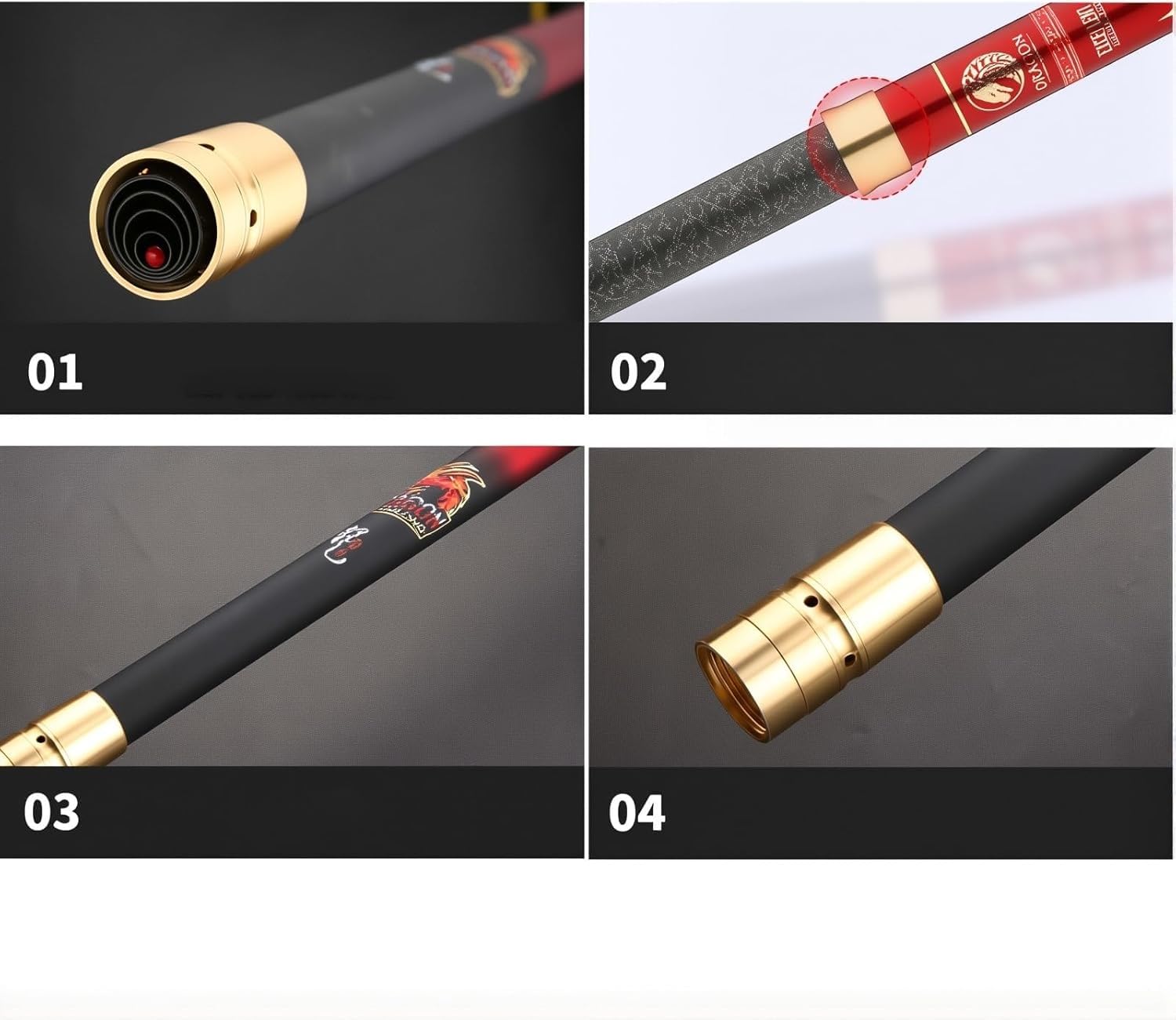 Canna da pesca telescopica in carbonio da 8 m a 16 m. Canna per carpe ultra-robusta, resistente e facile da usare. Canna da pesca con lenza fissa ideale per lunghe sessioni di pesca.