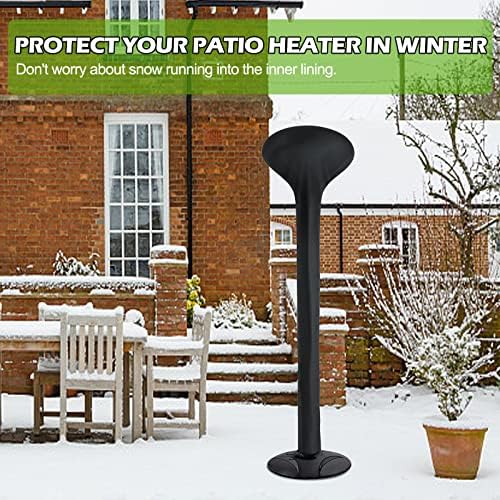 Electric Outdoor Heater Cover Waterproof, Electric Patio Garden Heater Covers 500D windproof Anti-tear Oxford Cloth with Zipper and Adjustable Drawstring180CM*65CM