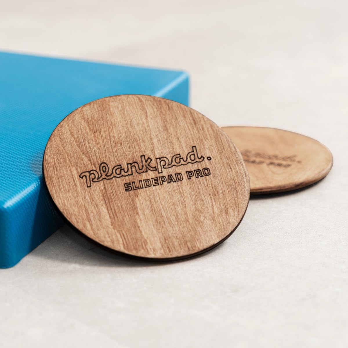 plankpad Slidepads Pro Patins de fitness double face en bois et feutre pour tout le corps pour sols durs et tapis