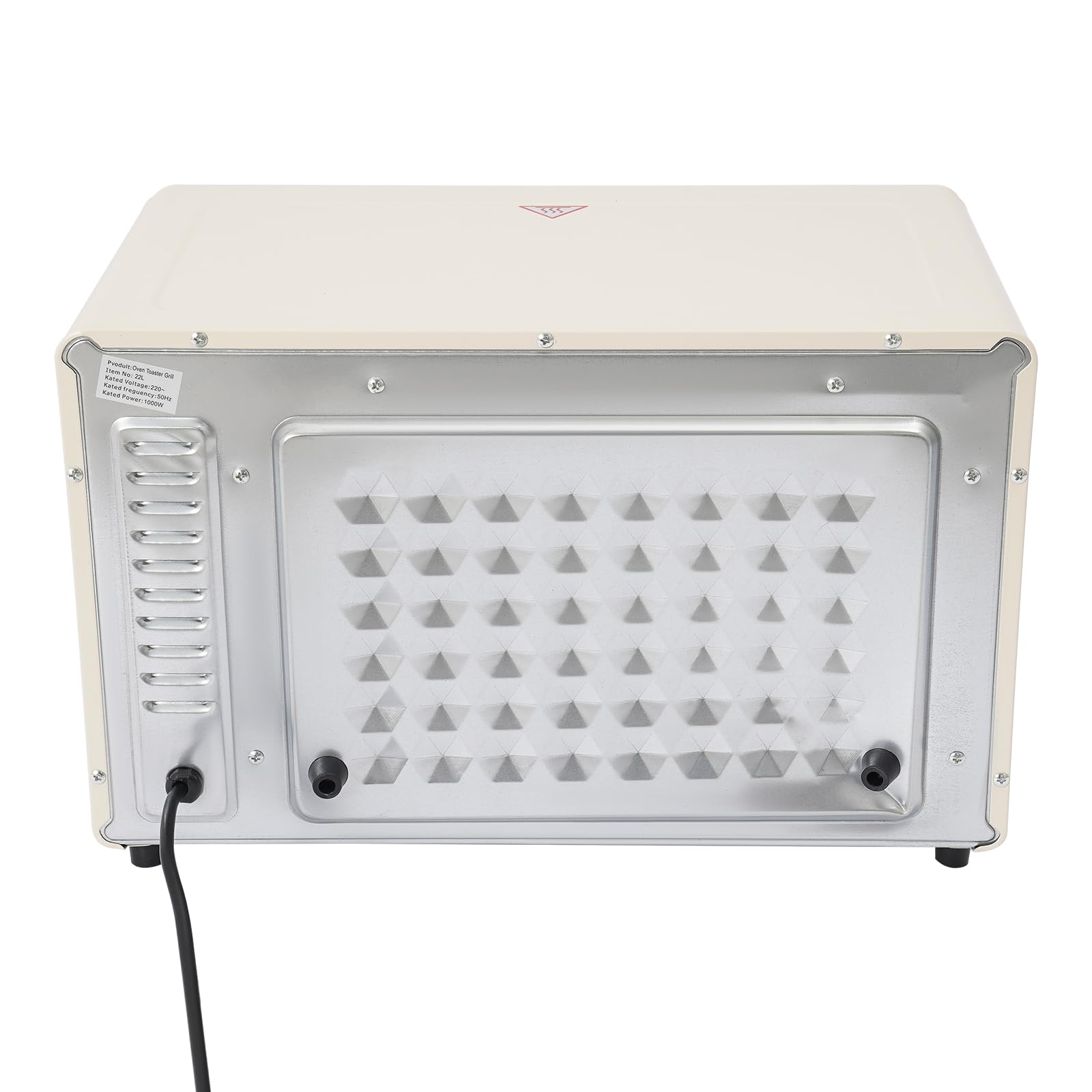 Mini four électrique, 22 l, avec poêle et grille, minuterie de 60 min, four à pizza, 1000 W, 120-250 °C, pour familles, fêtes, barbecues, snacks, desserts