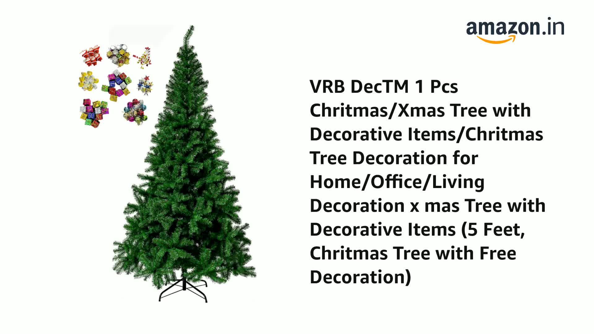 Buy VRB DecTM 1 Pcs Christmas/Xmas with Decorative Items/Chritsmas