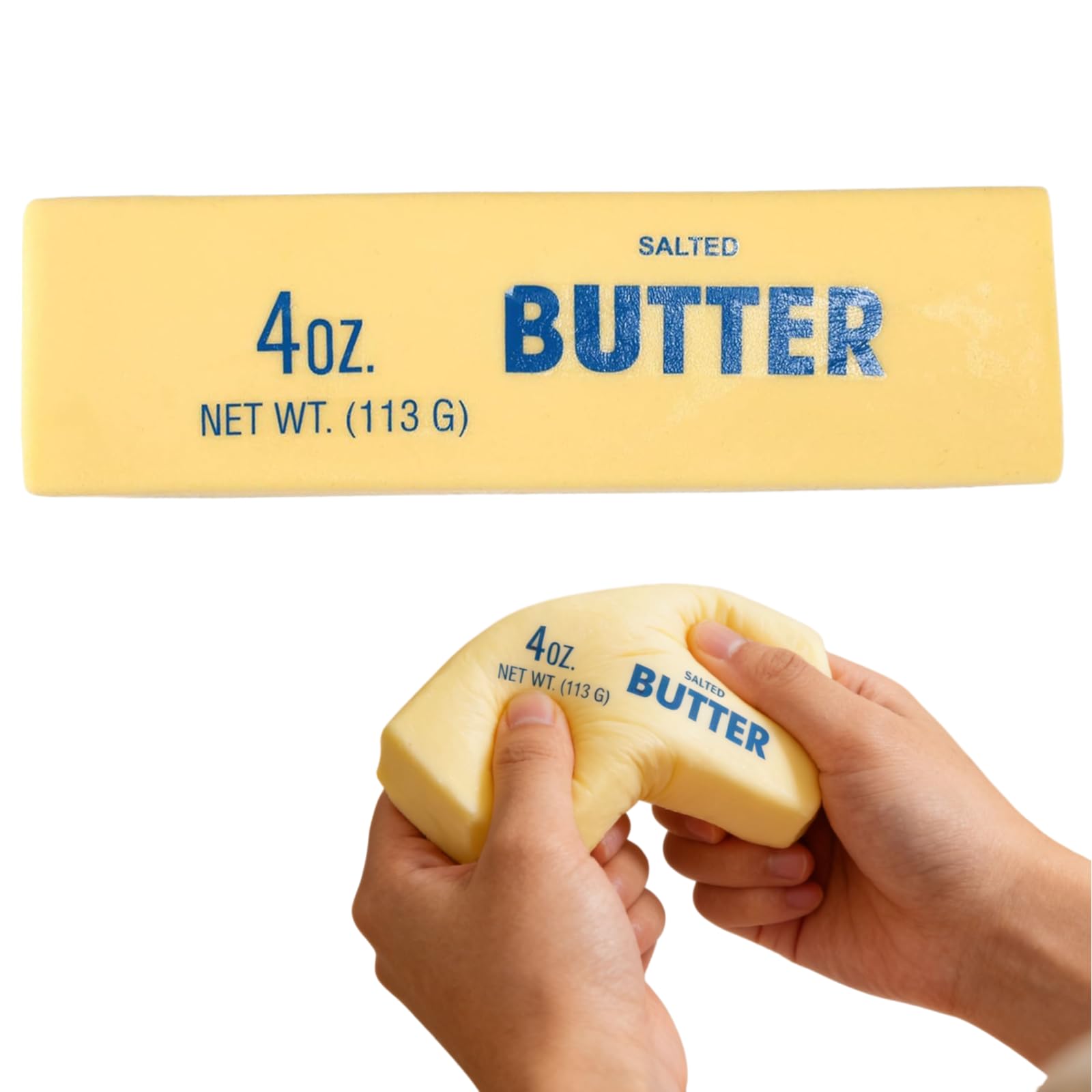 Slow Rebound Cute Butter Squeeze Stress Balls 2026 Upgraded Squeeze Ball Realistic Butter Stick Soft Squeeze Toys Upgrade